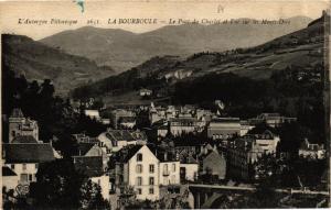 CPA La BOURBOULE Le Pont du Charlet et Vue sur les Monts-Dore (720712)