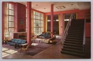 Biloxi Mississippi~Keesler Air Force Base~Vandenberg Hall Lounge Interior~1960
