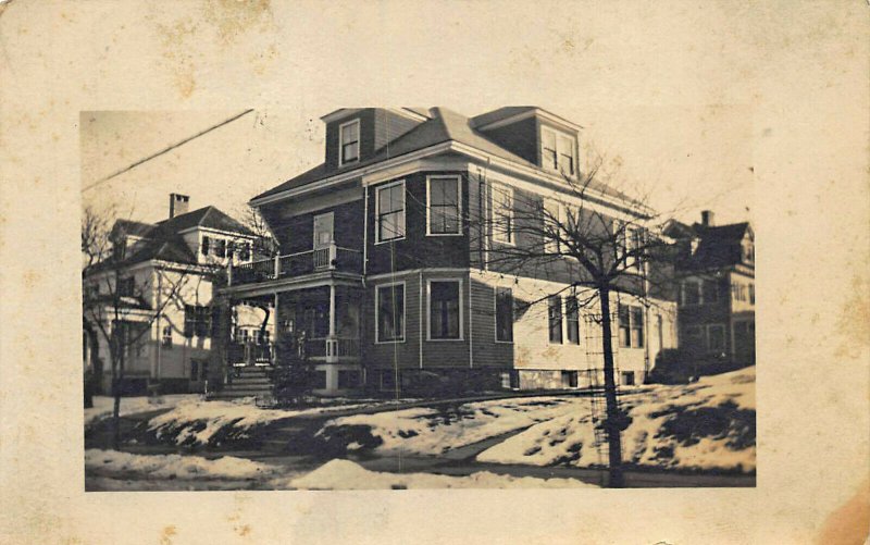 Portland ME 38 Clifton Street House Sent by Owner Real Photo Postcard