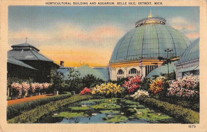 BR95465 horticultural building and aquarium belle isle detroit mich usa