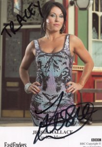 Jessie Wallace as Kat Moon BBC Eastenders Hand Signed Cast Card Photo