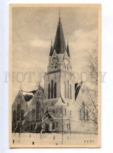 213766 FINLAND KEMI church Vintage postcard
