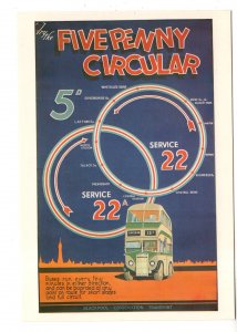 Five Penny Circular, Bus Route Map