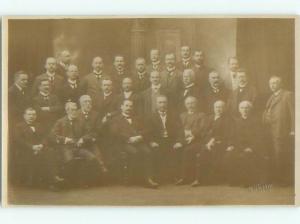 Old rppc GROUP OF PEOPLE Great Postcard AB1329