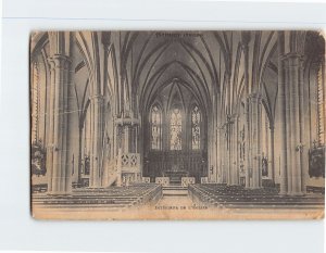 Postcard Interieur De L Eglise Moussey France