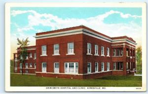 Grim Smith Hospital and Clinic Kirksville Missouri MO Vintage Postcard B09