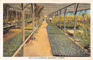 Davenport Florida Holly Hill Nurseries Vintage Postcard AA19127