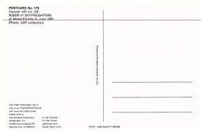 Skyfreighters Convair 440 at Miami 1987 Airplane Postcard