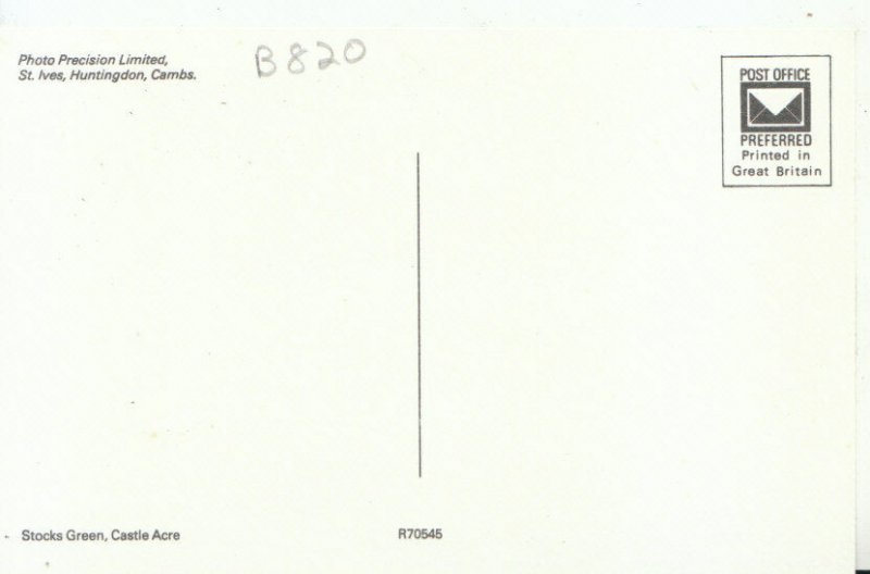 Norfolk Postcard - Stocks Green - Castle Acre - Ref 13374A