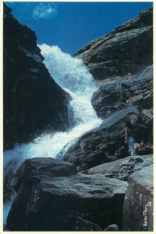 Parco Nazionale Gran Sasso-Laga cascata Fiumata Tordino atypic format postcard