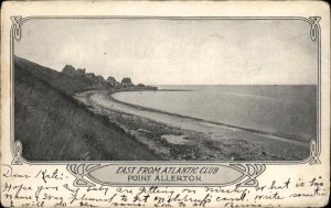 Point Allerton Massachusetts MA East View from Atlantic Club c1910 Postcard