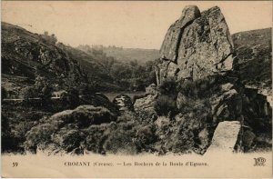 CPA Crozant Les Rochers de la Route d'Eguzon FRANCE (1050276)