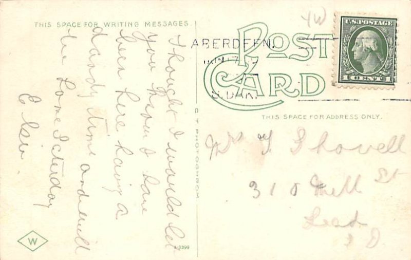 Main Street At Night Aberdeen SD