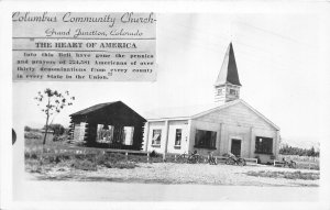 H72/ Grand Junction Colorado RPPC Postcard 40s Columbus Community Church198