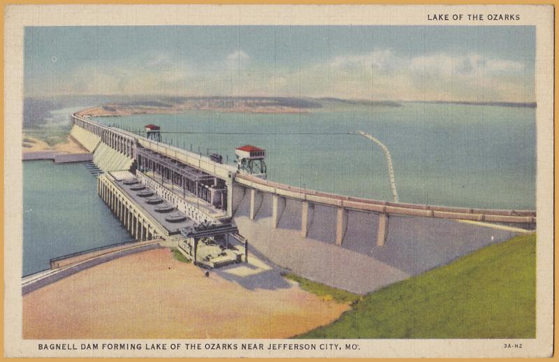 Lake of the Ozarks, Jefferson City, MO., Bagnell Dam - 1935