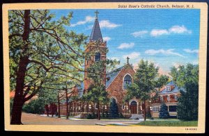 Vintage Postcard 1941 St. Rose of Lima Catholic Church, Belmar, New Jersey