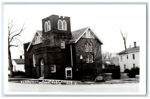 1946 Community Methodist Church Ogen Iowa IA RPPC Photo Vintage Postcard