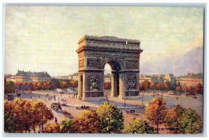 c1910 Paris Arc de Triomphe Ville De France Oilette Tuck Art Antique Postcard 