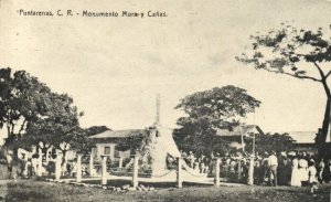 Costa Rica, C.A., PUNTARENAS, Monumento Mora y Cañas (1910s) Postcard