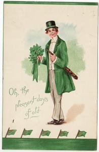 ST PATRICK'S DAY   YOUNG MAN  SHALALEE  1910 postcard