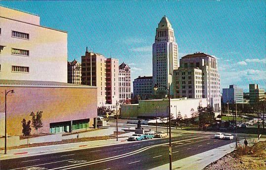 California Los Angeles The Civic Center Showing The New Los Angeles County Co...