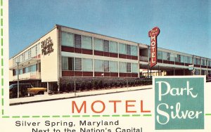 Motel Park Silver - Silver Springs, Maryland Postcard