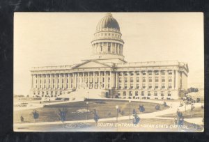 RPPC BOISE UTAH STATE CAPITOL BUILDING SOUTH ENTRANCE REAL PHOTO POSTCARD