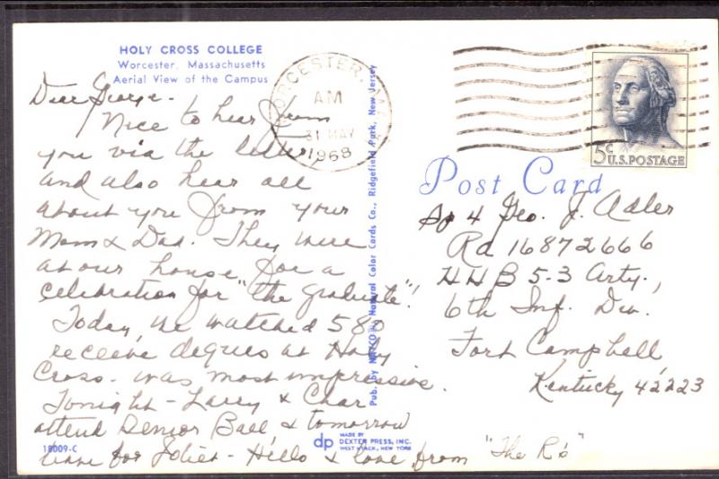 Holy Cross College,Worcester,MA BIN