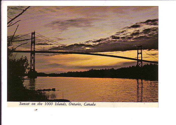 Sunset, Bridge  Thousand Islands, Ontario, Canada