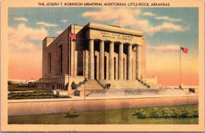 Vtg Little Rock Arkansas AR Joseph T Robinson Memorial Auditorium 1950s Postcard