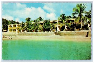 1969 Miramar Hotel & Beach St. James Barbados Posted Vintage Postcard