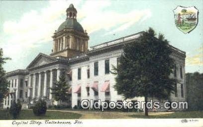 Tallahassee, Florida, FL State Capital USA Unused light crease near left edge