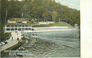 Bathing Pool Lake Rock Springs Park West Virginia Heinie C-1910 Postcard 20-2501