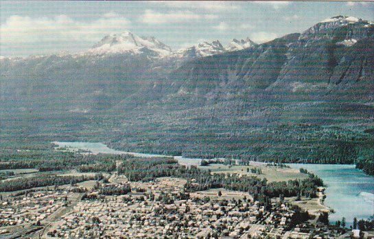 Canada Aerial View Revelstoke British Columbia