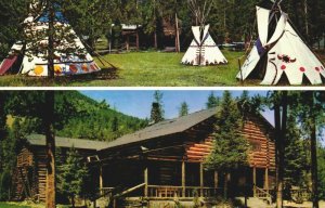 USA Pahaska Tepee Buffalo Bill's Old Hunting Lodge Wyoming Chrome Postcard 03.98