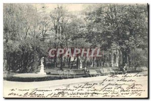 Postcard Old Paris Parc Monceau