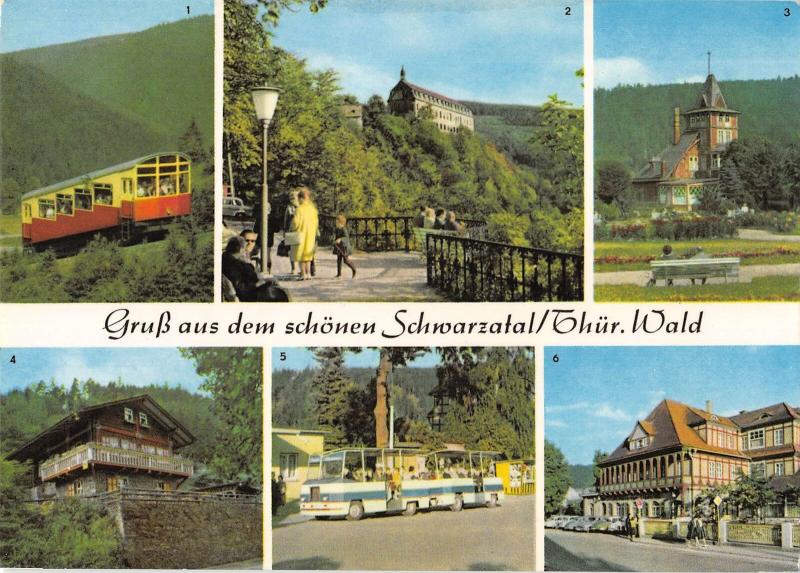 GG13833 Das schoene Schwarzatal Oberweissbacher Bergbahn Schloss Sitzendorf