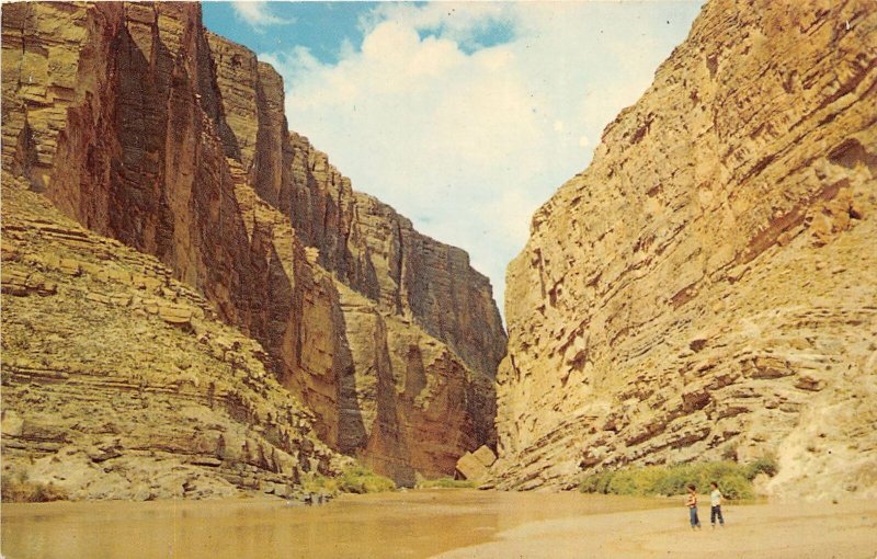 Santa Elena Canyon Texas 1960s Postcrd Big Bend National Park