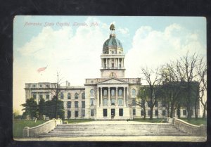 LINCOLN NEBRASKA OLD STATE CAPITOL BUILDING VINTAGE POSTCARD BERWICK PA. 1908