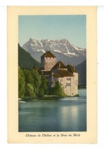 Switzerland - Veytaux. Chateau de Chillon on Lake Geneva