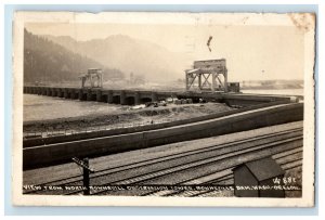 Bonneville Dam Washington WA Real Photo RPPC Postcard (AC14)