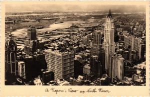 CPA AK A Pigeon's View up North River NEW YORK CITY USA (790329)