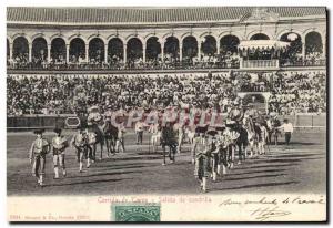 Old Postcard Bullfight Bullfight Salida of Cuadrilla