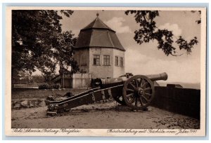 Königstein Saxony Germany Postcard Friedrichsburg with Cannon c1920's Antique