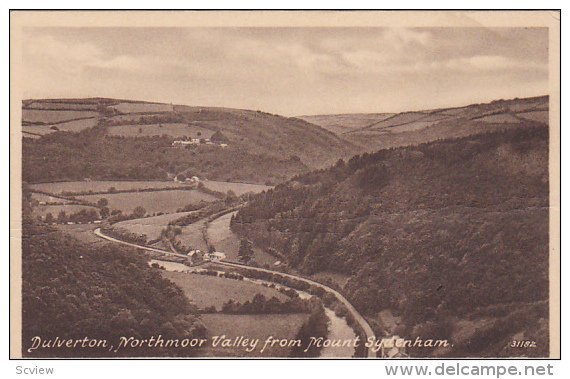 Northmoor Valley From Mount Sydenham, DULVERTON (West Somerset), England, UK,...