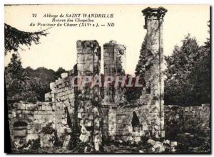 Postcard Abbey of Saint Wandrille Ruins Chapels of the perimeter of the choir