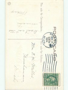 Divided-Back THANKSGIVING SCENE Great Postcard AA0470