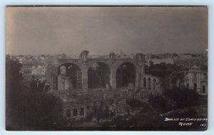 RPPC ROMA Rome Basilica of Constantine 1912 ITALY Postcard