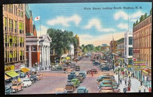 Vintage Postcard 1930-1945 Main Street, Nashua, NH