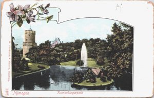 Netherlands Nijmegen Kronenburgerpark Litho Vintage Postcard 09.20